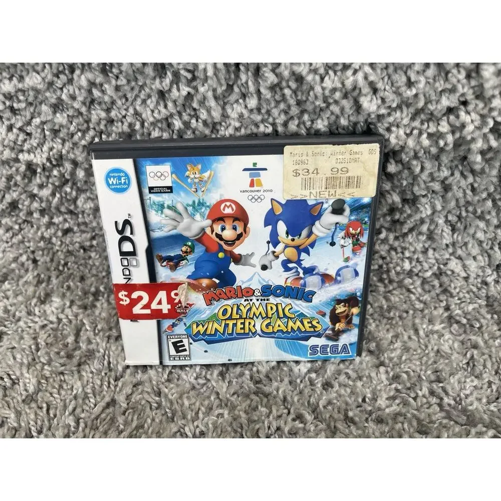 Mario & Sonic at the Winter Olympic Game Nintendo DS Case Game & Manual Rated E